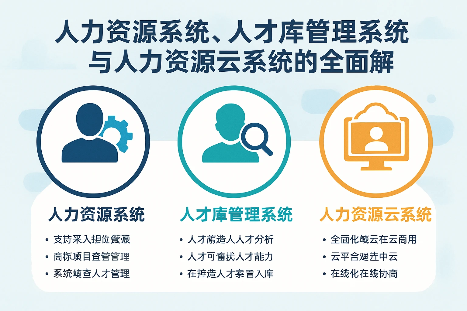 人力资源系统、人才库管理系统与人力资源云系统的全面解析