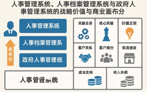 人事管理系统、人事档案管理系统与政府人事管理系统的战略价值与商业画布分析
