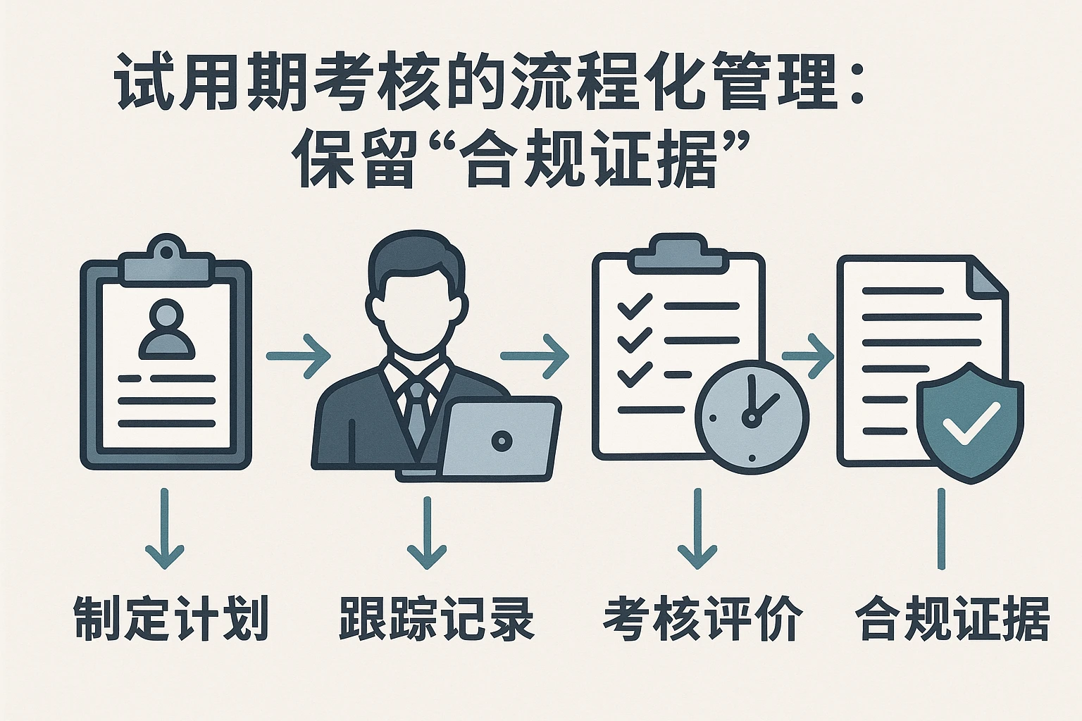 2. 试用期考核的流程化管理：保留“合规证据”
