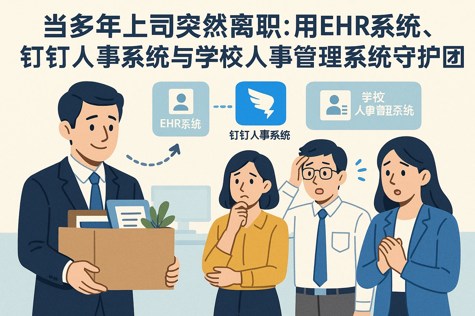 当多年上司突然离职：用EHR系统、钉钉人事系统与学校人事管理系统守护团队温度
