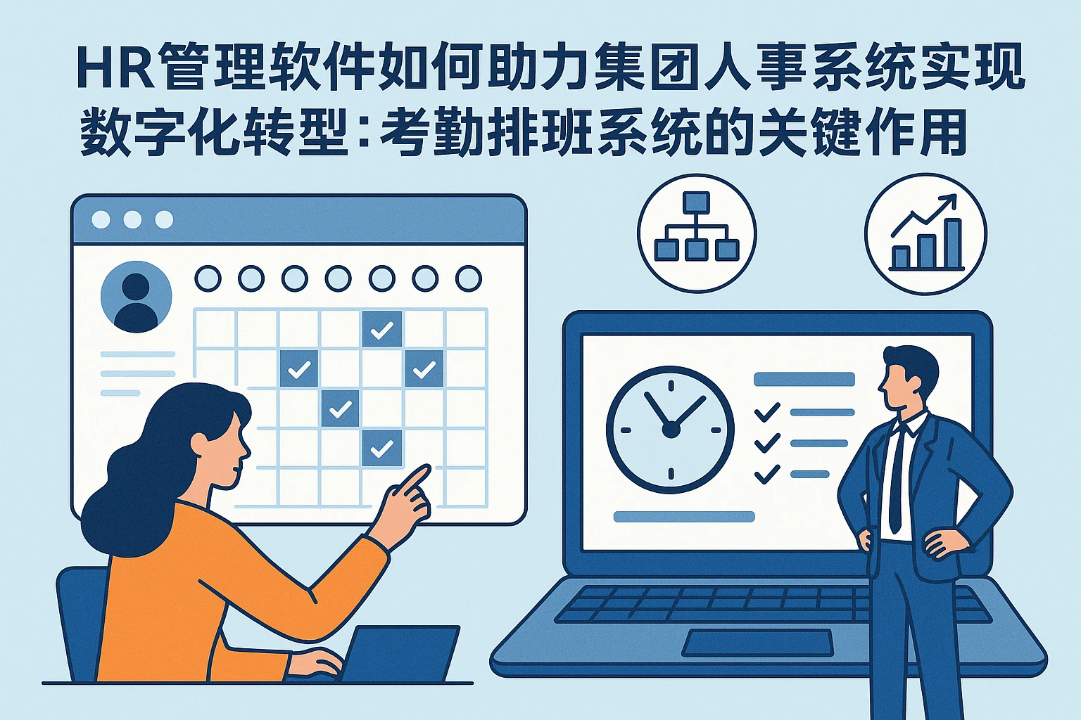 HR管理软件如何助力集团人事系统实现数字化转型：考勤排班系统的关键作用