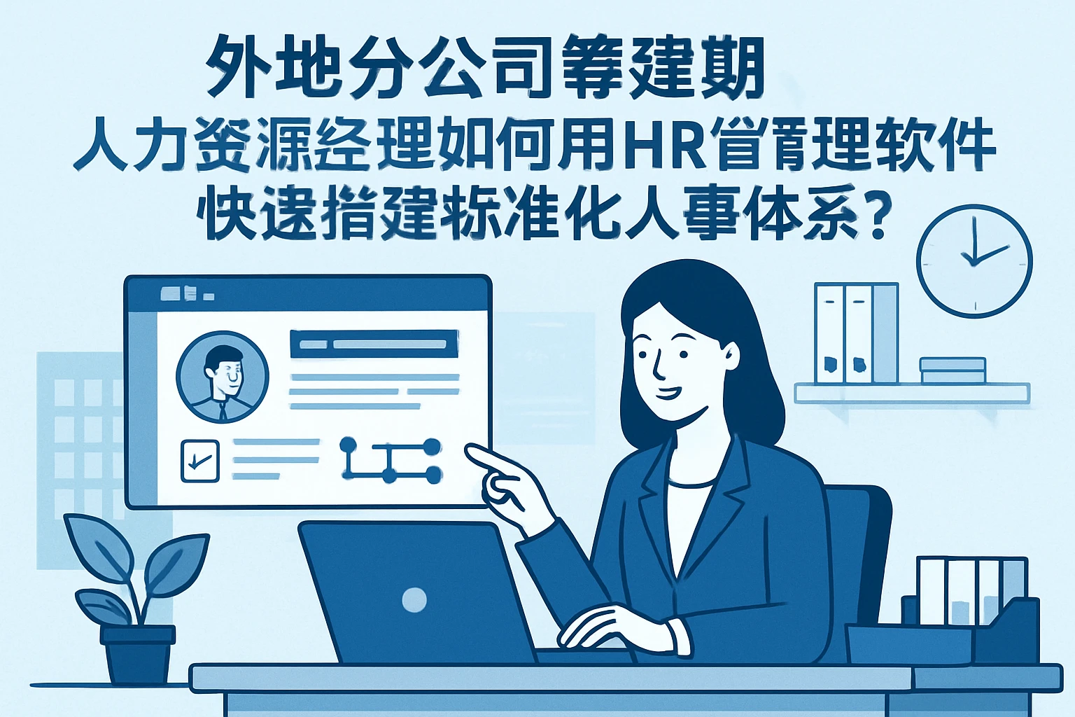 外地分公司筹建期,人力资源经理如何用HR管理软件快速搭建标准化人事体系?