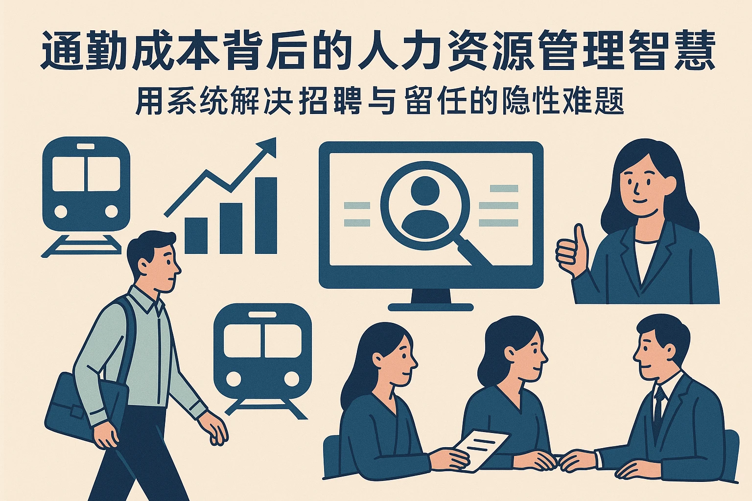 通勤成本背后的人力资源管理智慧:用系统解决招聘与留任的隐性难题