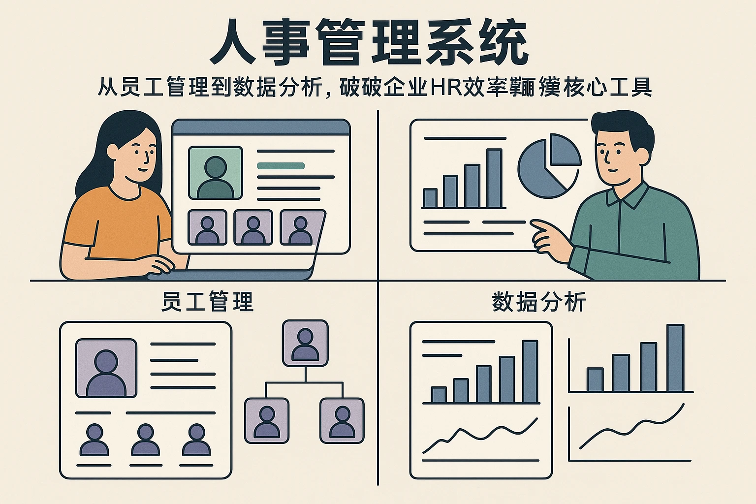 人事管理系统：从员工管理到数据分析，破解企业HR效率瓶颈的核心工具