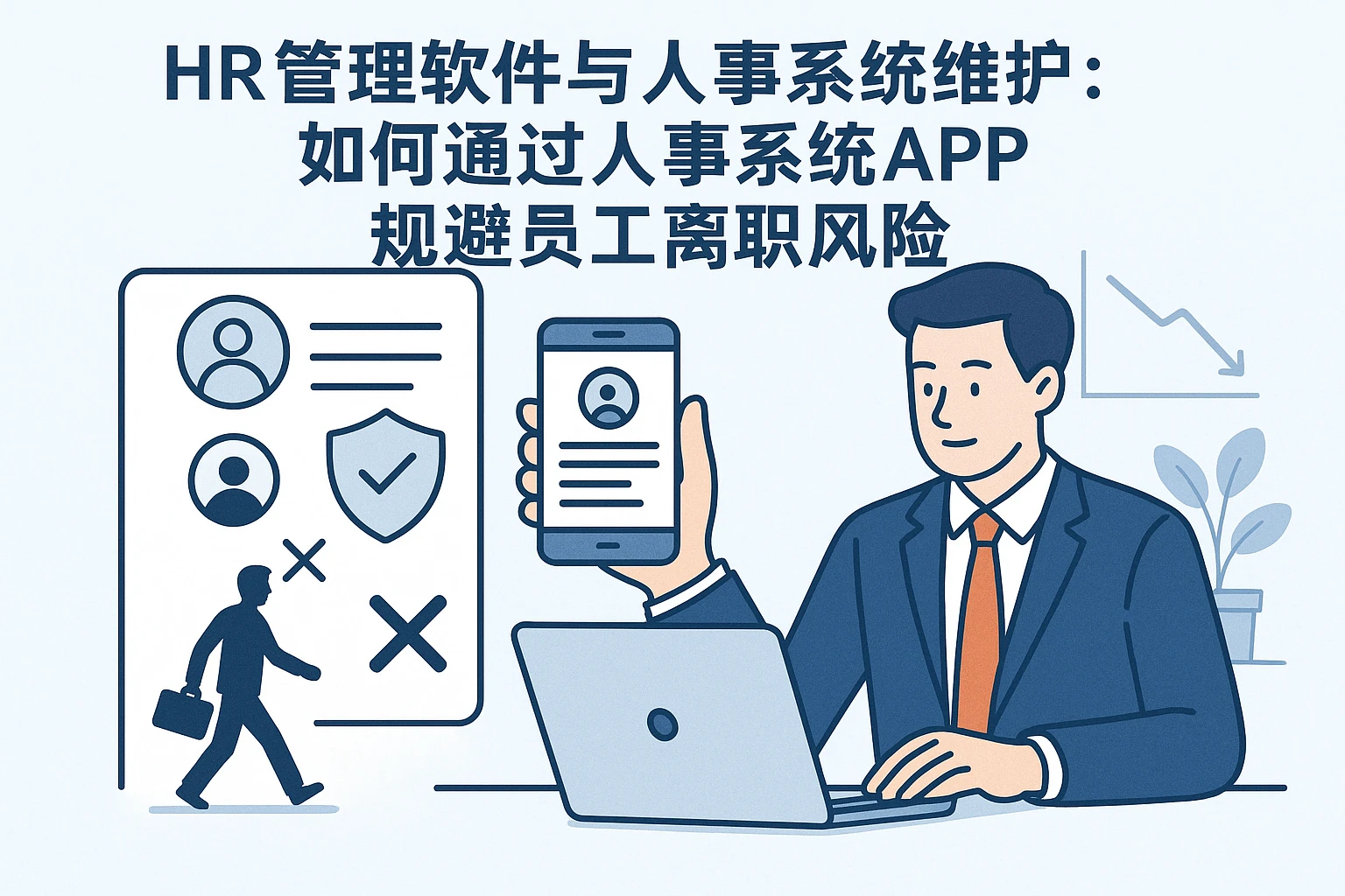 HR管理软件与人事系统维护：如何通过人事系统APP规避员工离职风险