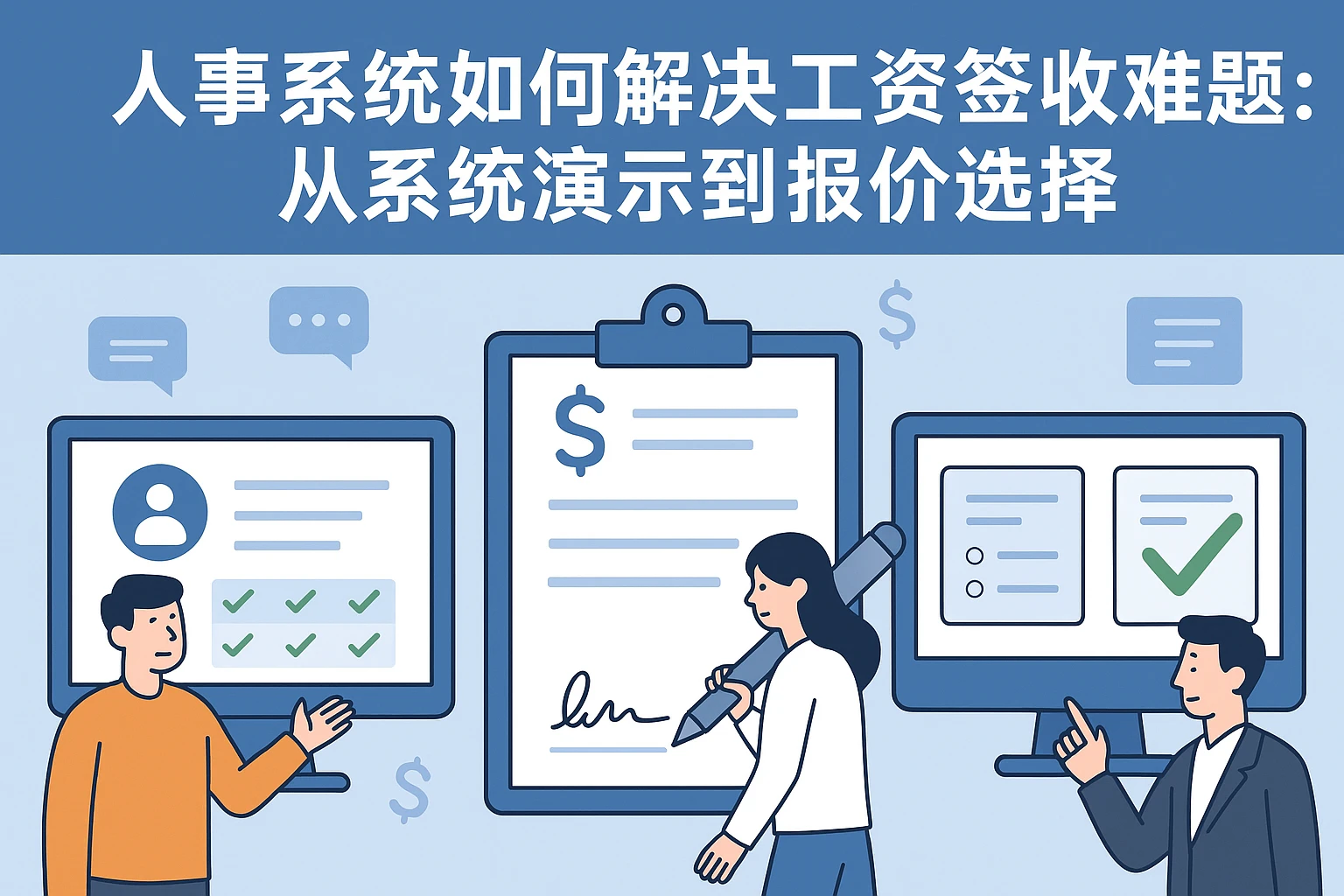 人事系统如何解决工资签收难题:从系统演示到报价选择