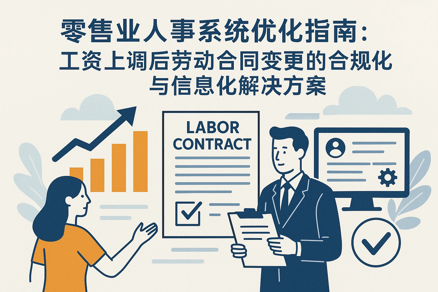零售业人事系统优化指南：工资上调后劳动合同变更的合规操作与信息化解决方案