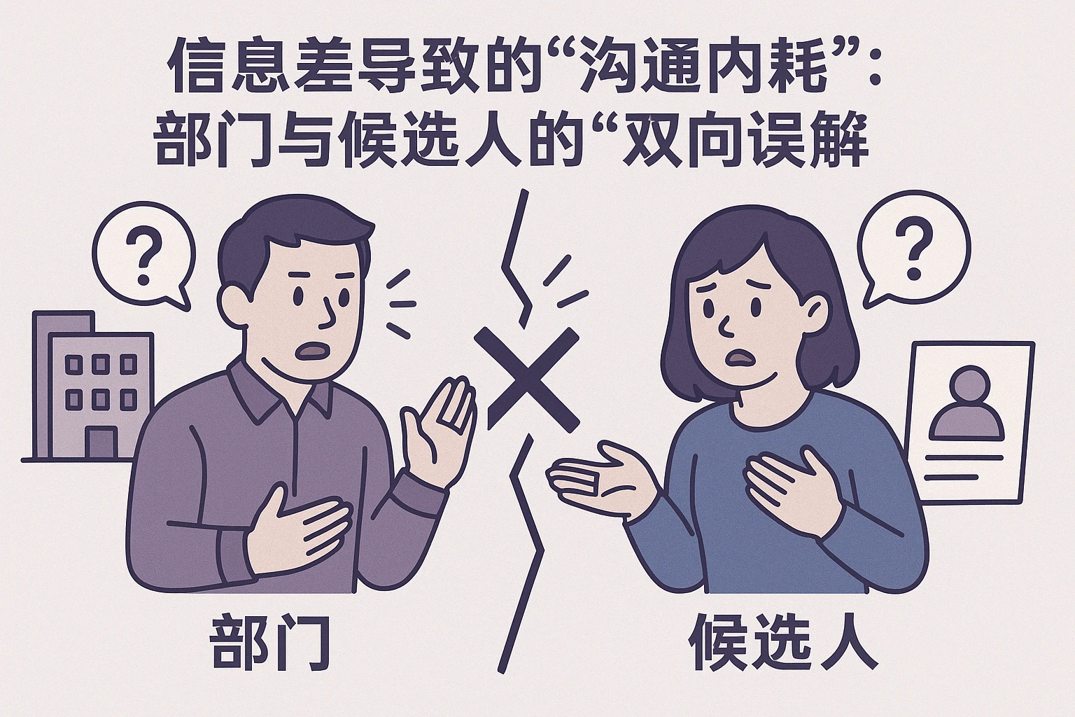 2. 信息差导致的“沟通内耗”：部门与候选人的“双向误解”