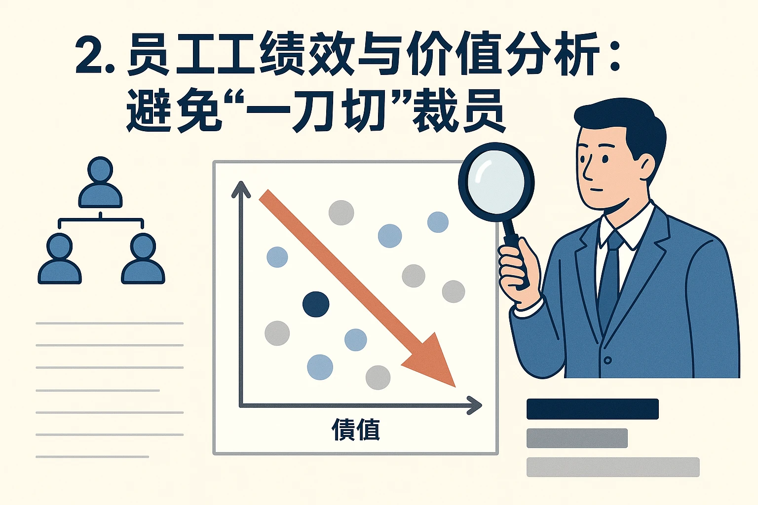 2. 员工绩效与价值分析：避免“一刀切”裁员