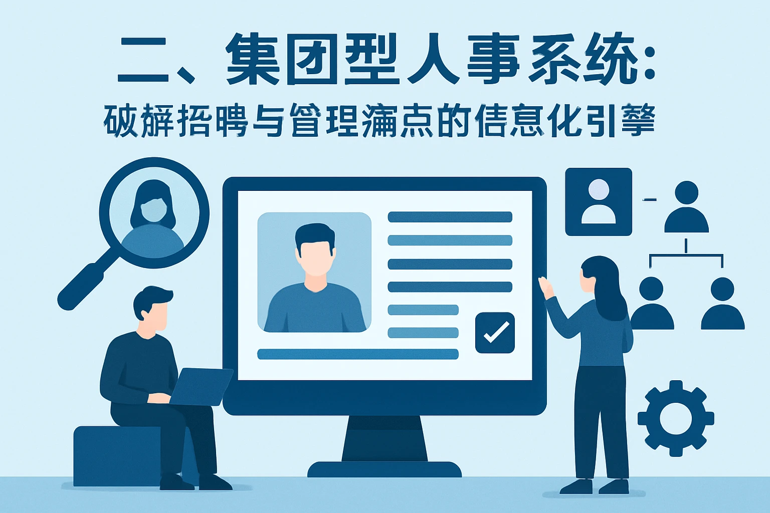 二、集团型人事系统：破解招聘与管理痛点的信息化引擎