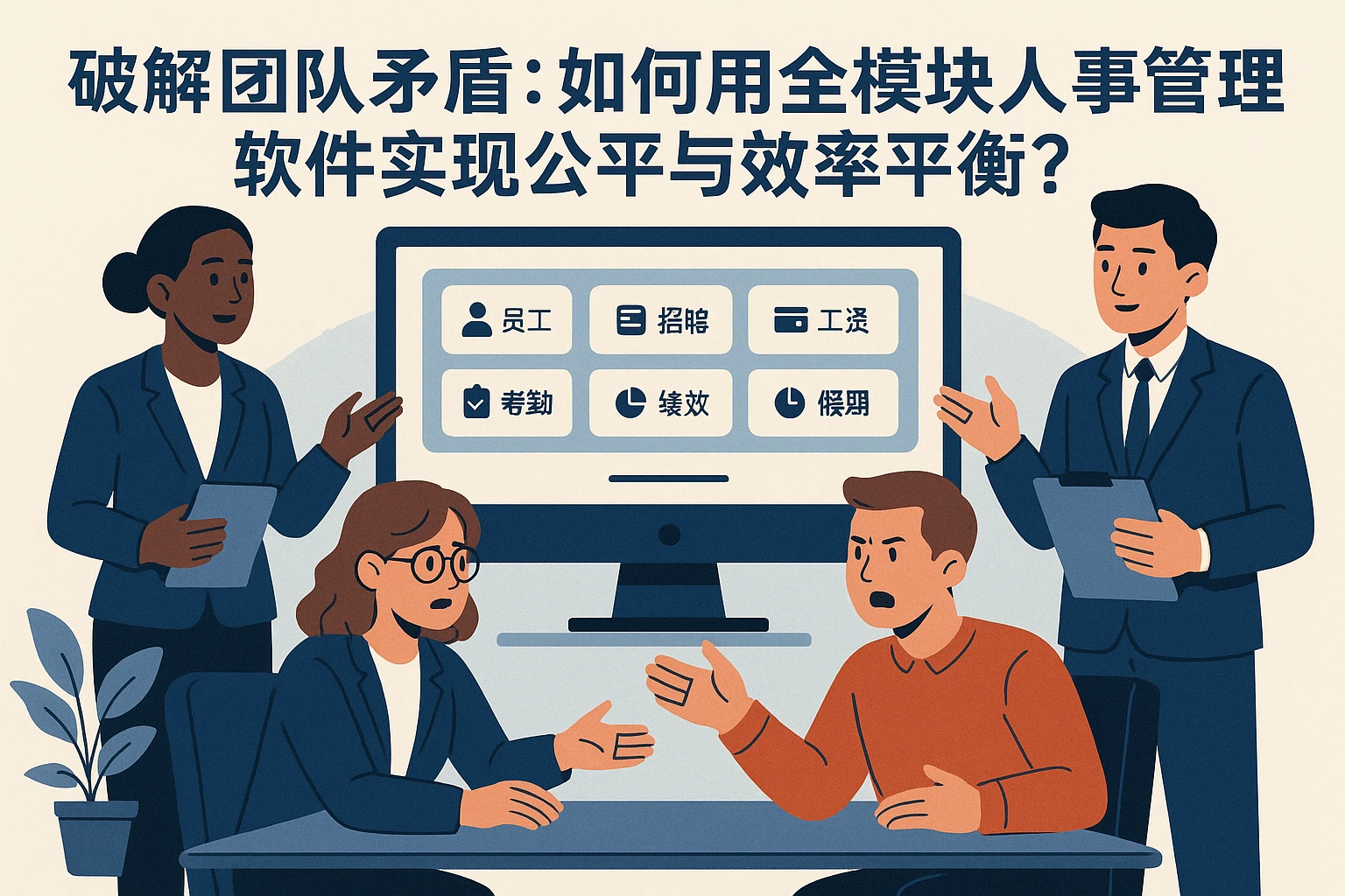 破解团队矛盾：如何用全模块人事管理软件实现公平与效率平衡？