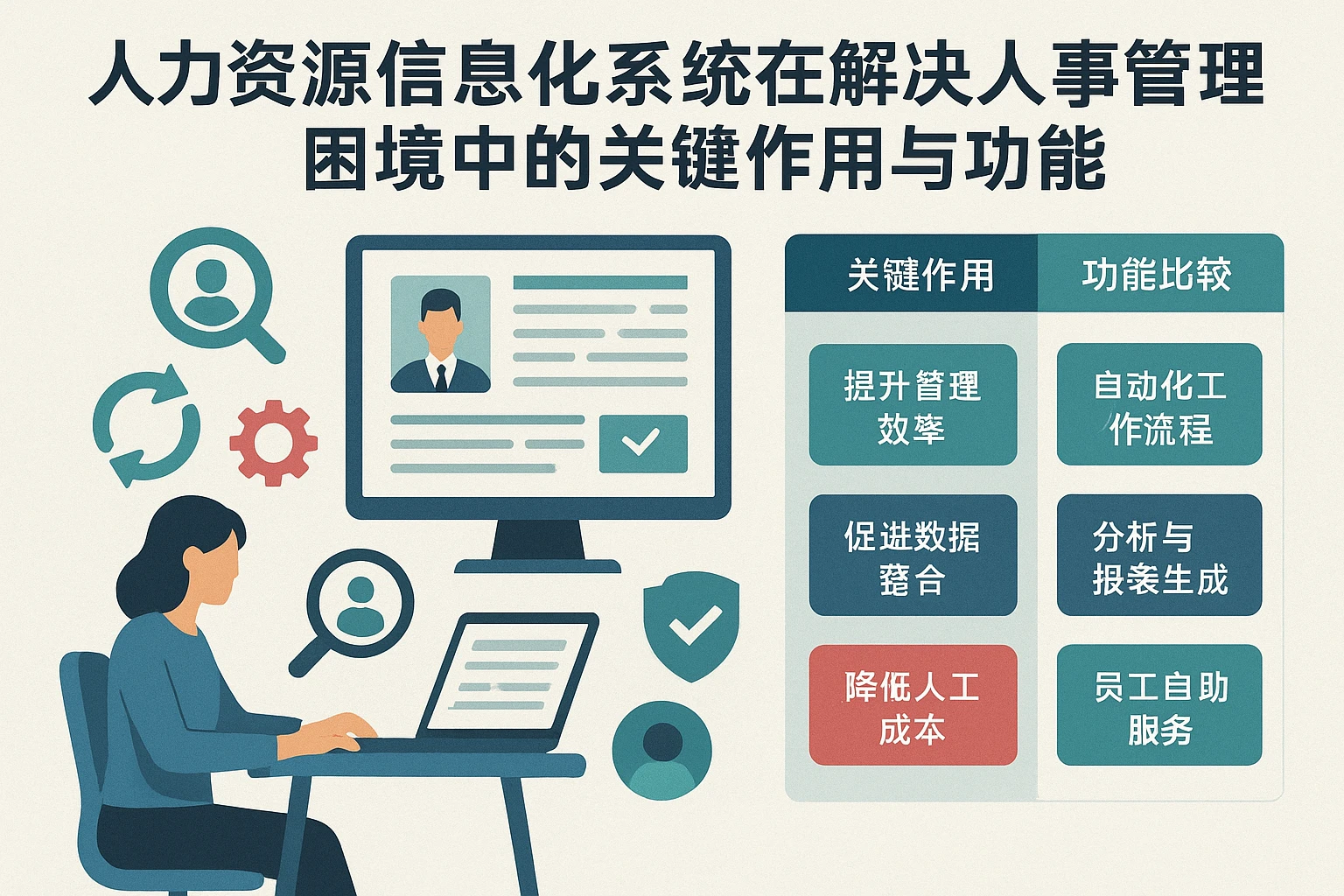 人力资源信息化系统在解决人事管理困境中的关键作用与功能比较