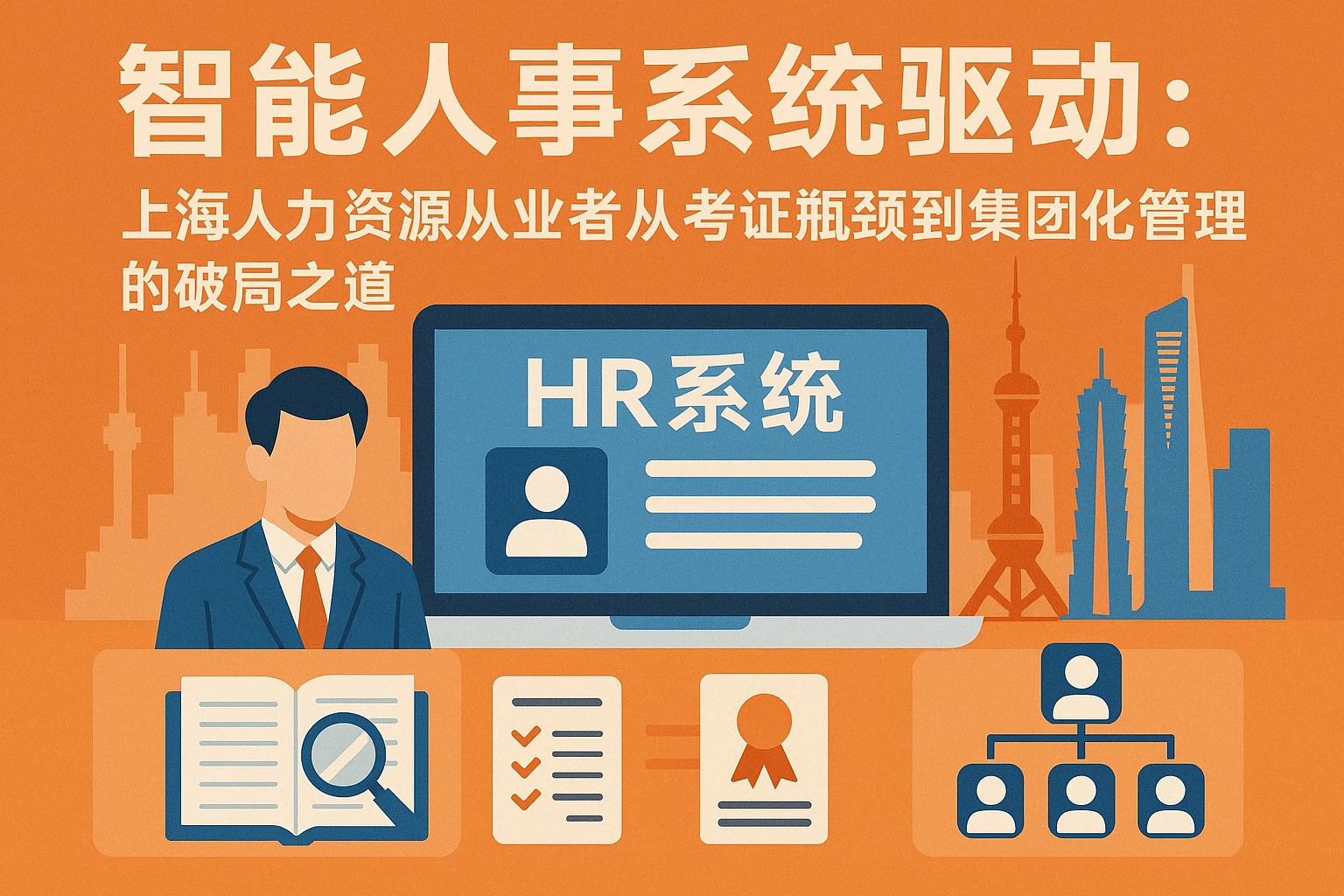 智能人事系统驱动：上海人力资源从业者从考证瓶颈到集团化管理的破局之道