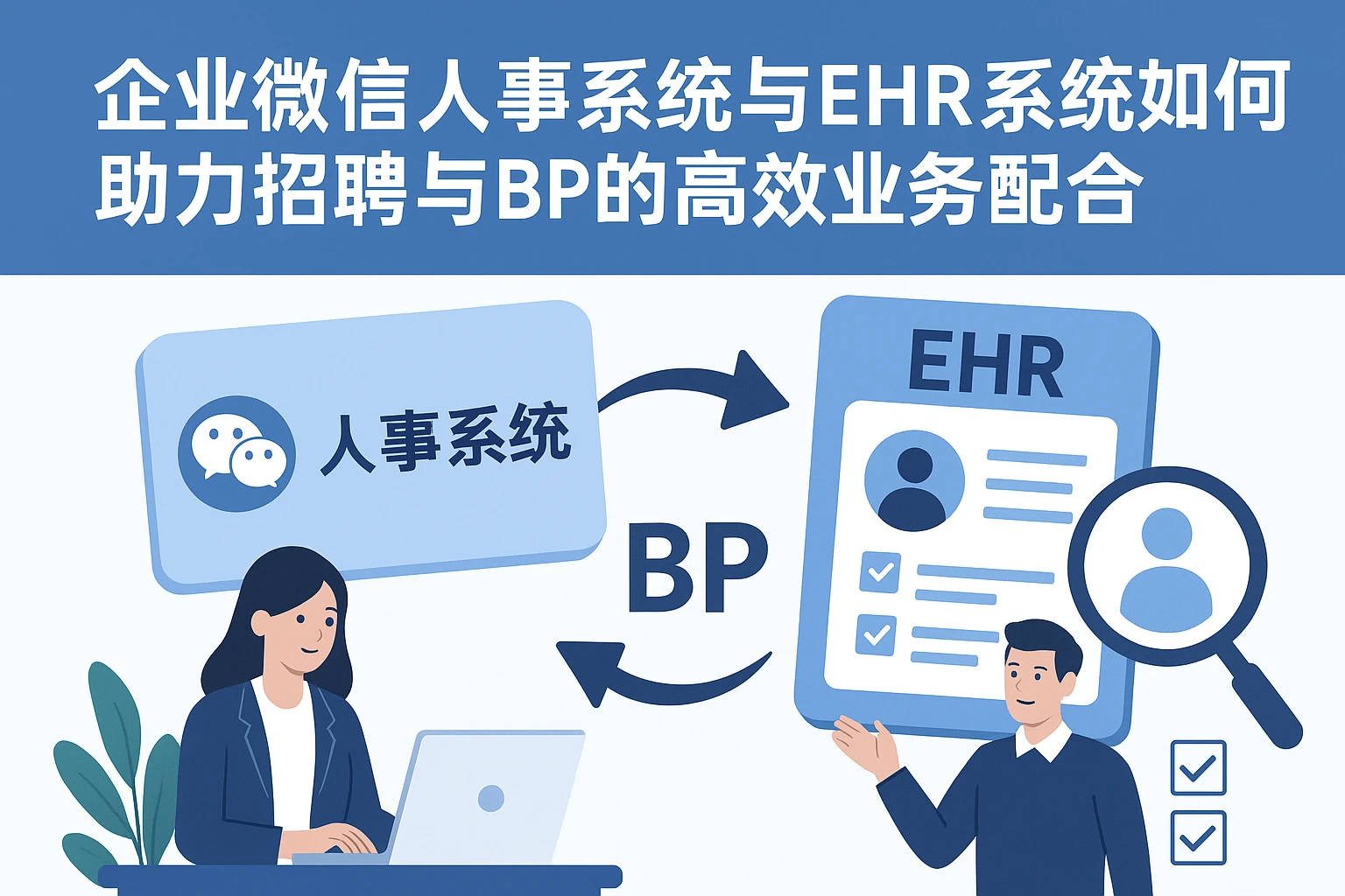 企业微信人事系统与EHR系统如何助力招聘与BP的高效业务配合