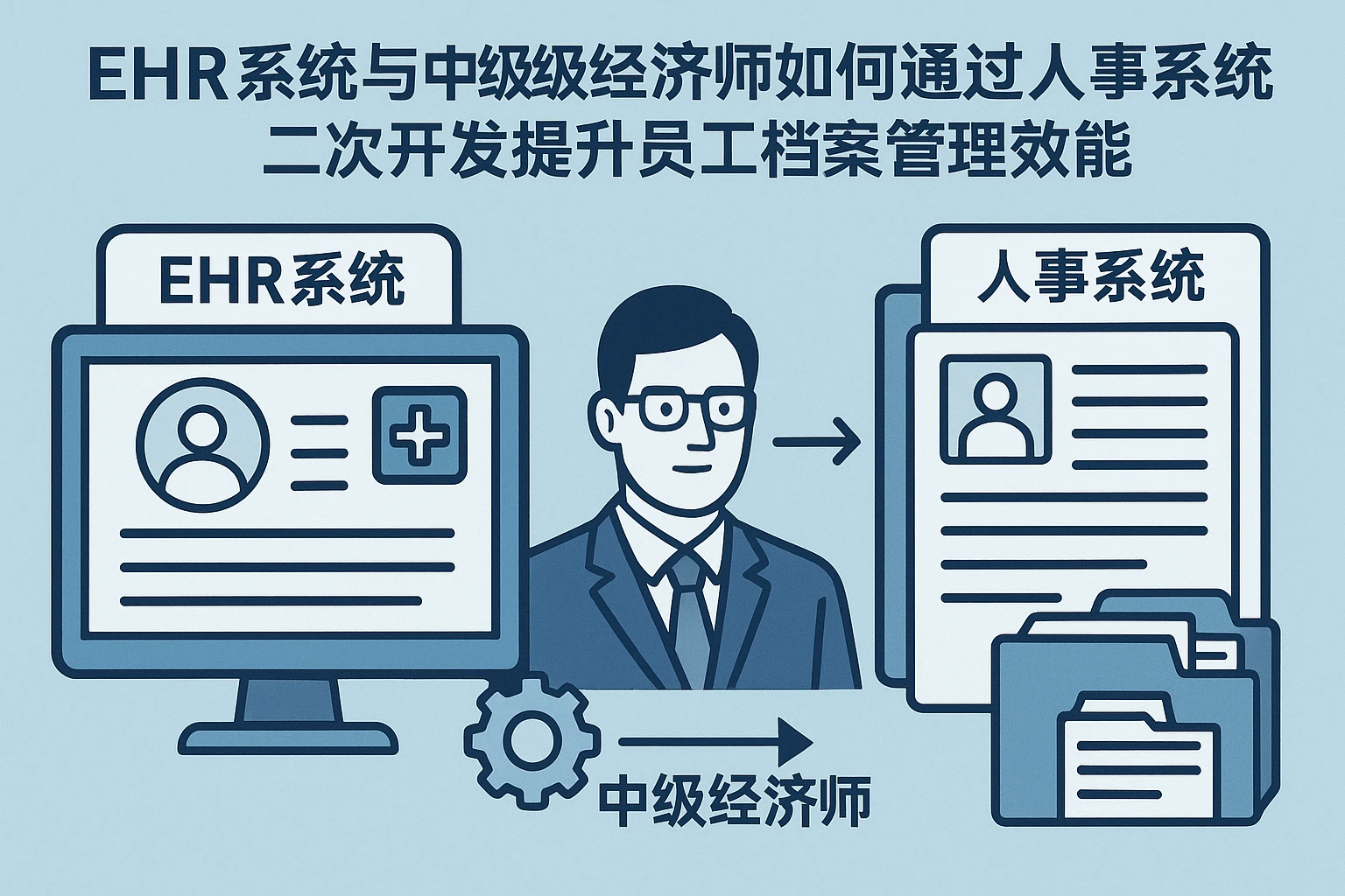 EHR系统与中级经济师如何通过人事系统二次开发提升员工档案管理效能