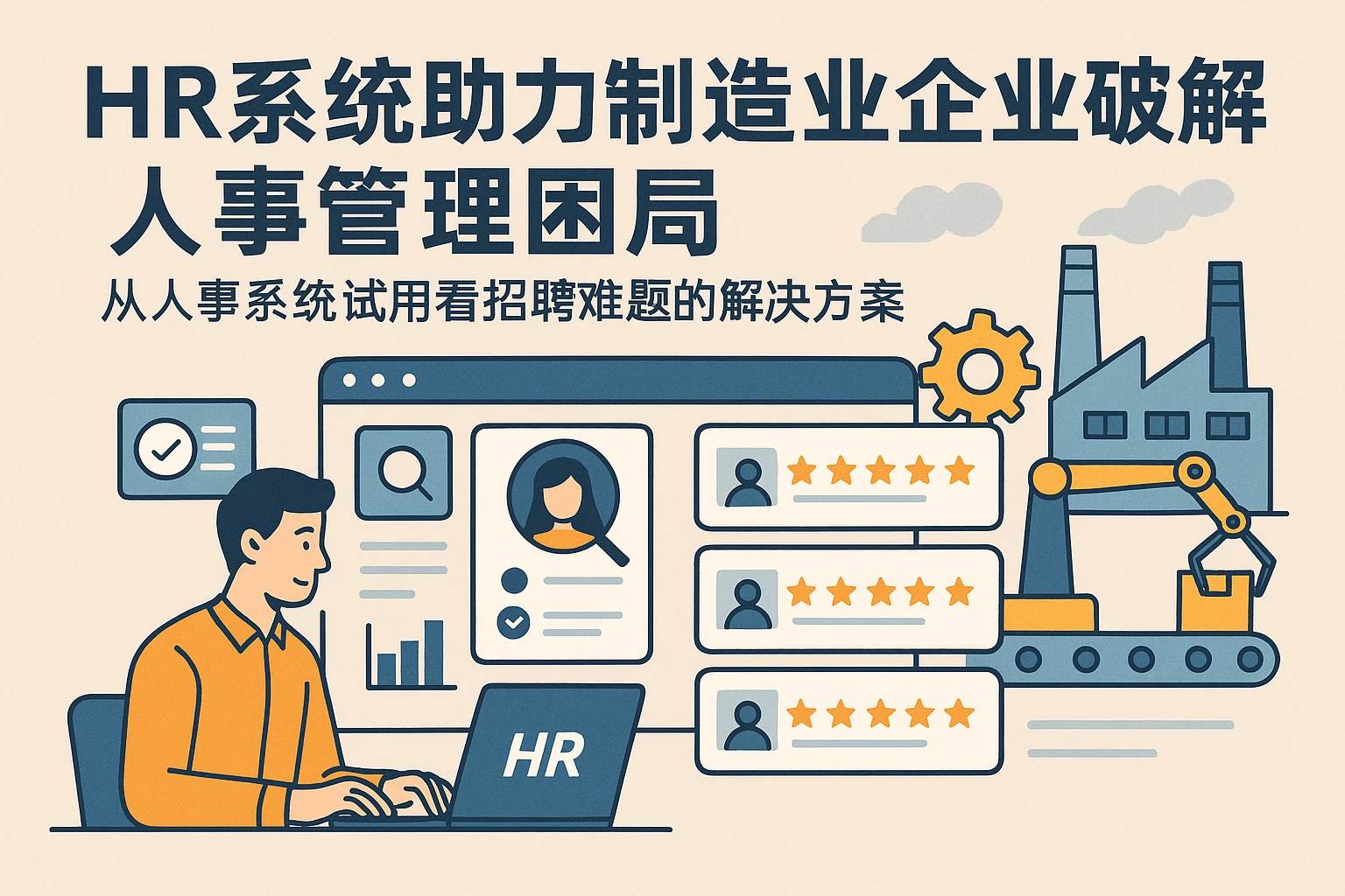 HR系统助力制造业企业破解人事管理困局——从人事系统试用看招聘难题的解决方案