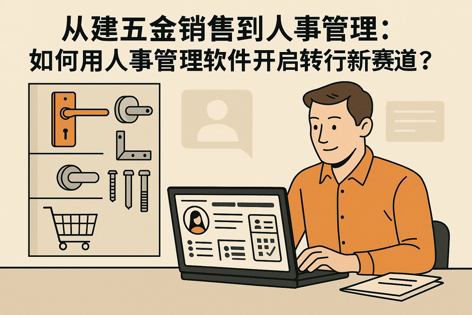 从建筑五金销售到人事管理：如何用人事管理软件开启转行新赛道？