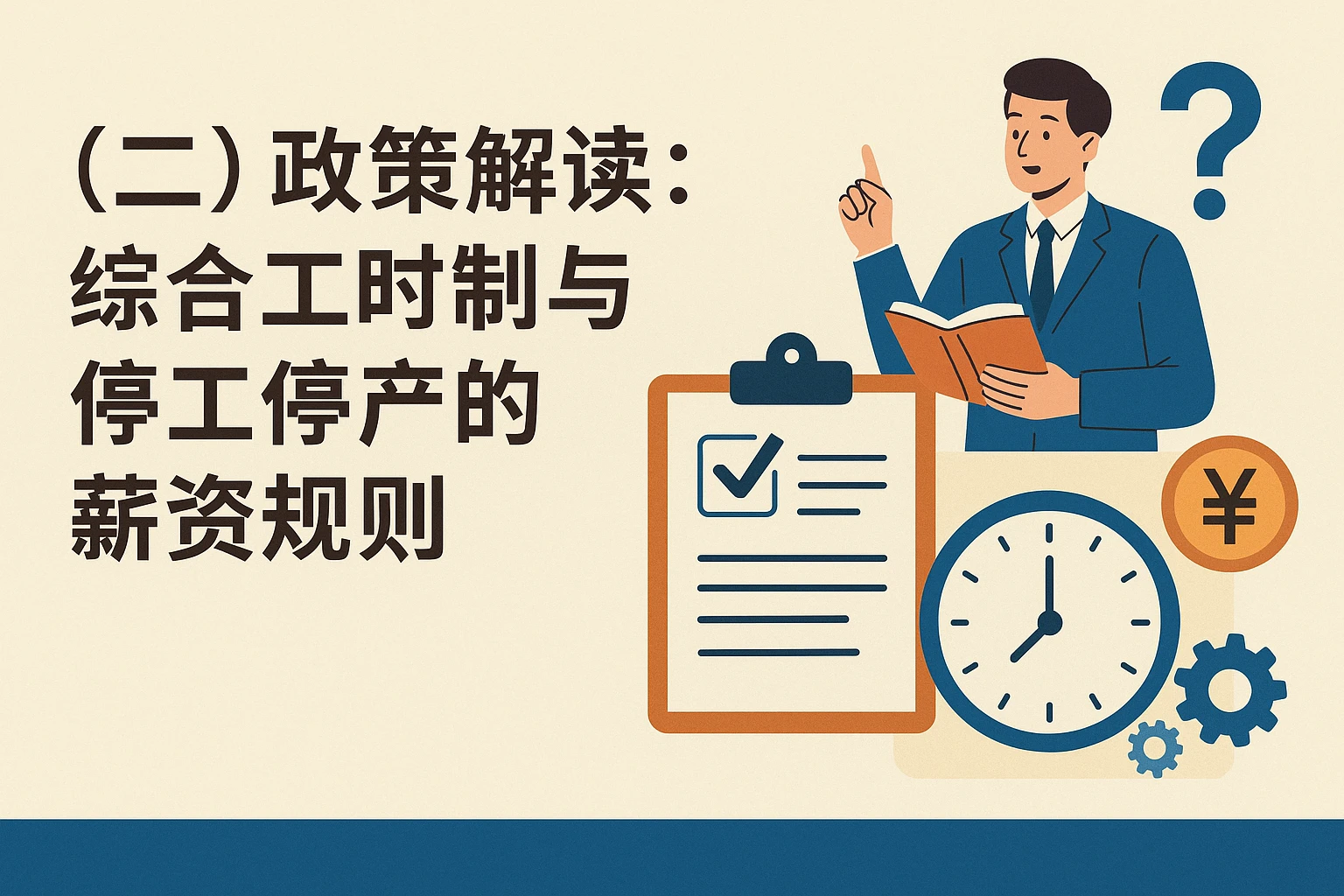 (二)政策解读:综合工时制与停工停产的薪资规则
