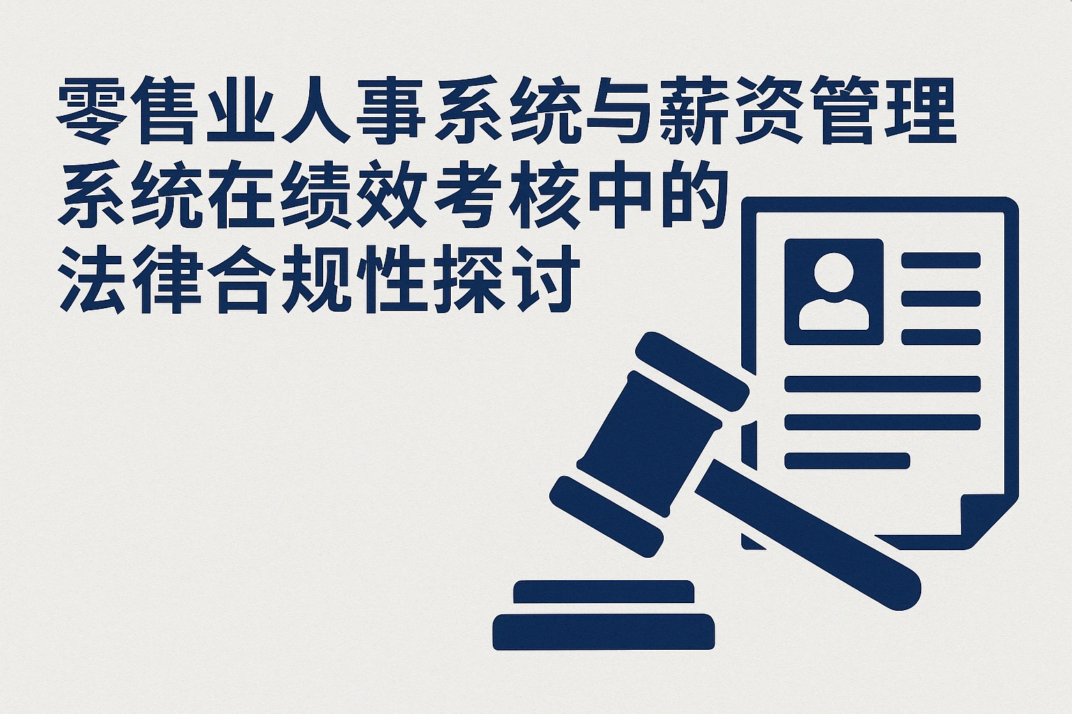 零售业人事系统与薪资管理系统在绩效考核中的法律合规性探讨