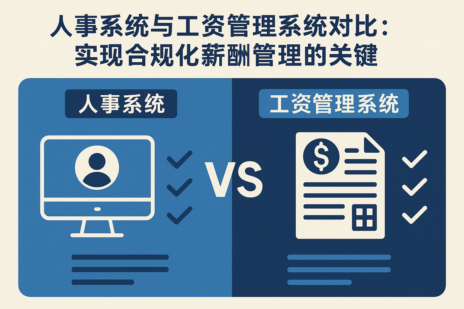 人事系统与工资管理系统对比：实现合规化薪酬管理的关键