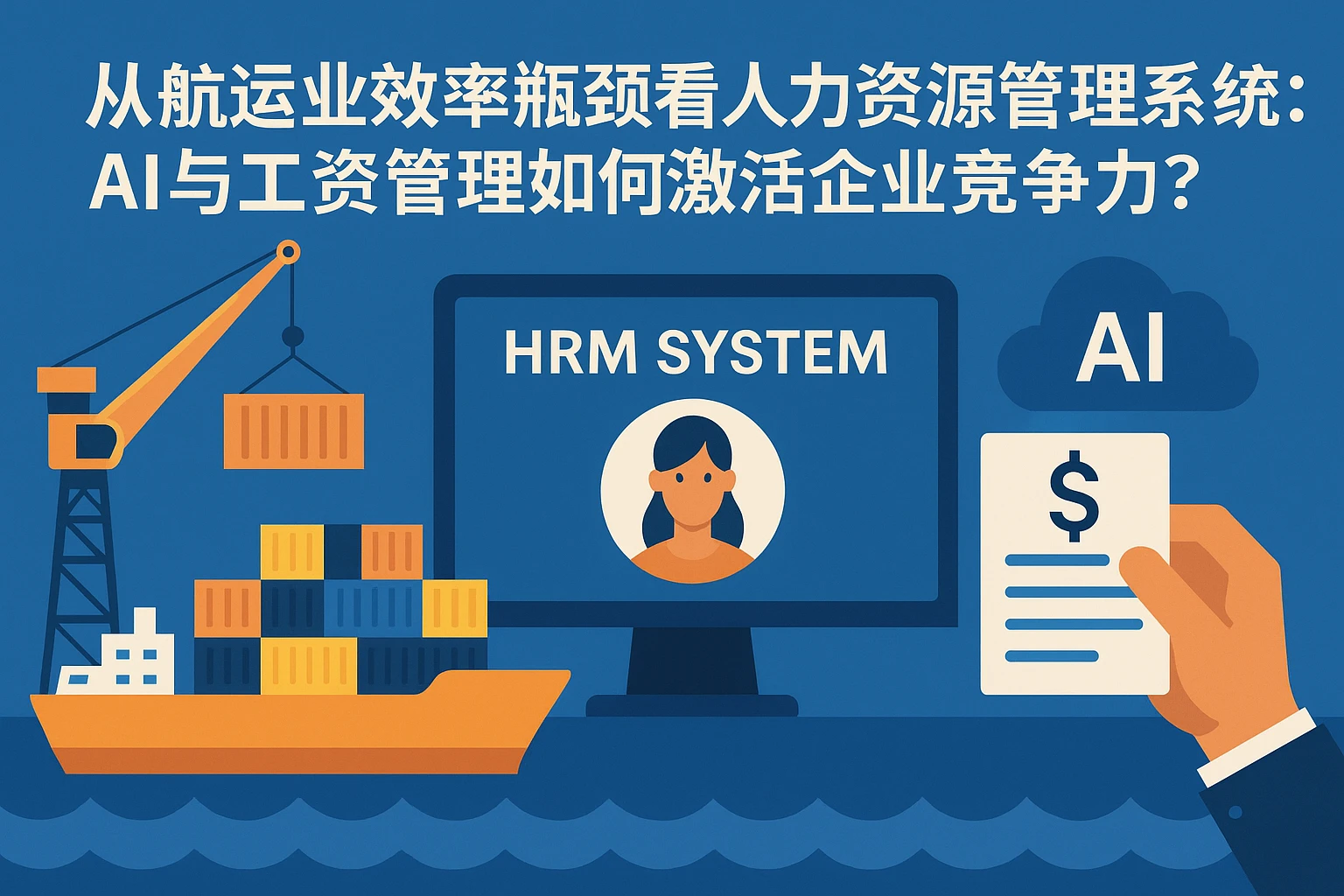 从航运业效率瓶颈看人力资源管理系统：AI与工资管理如何激活企业竞争力？