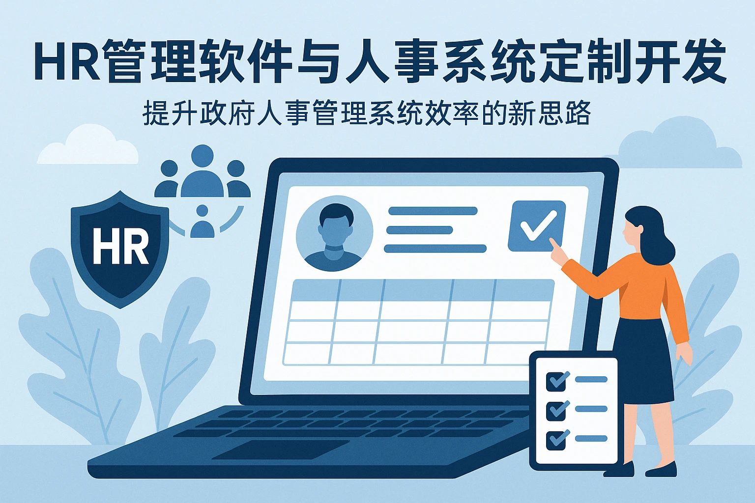 HR管理软件与人事系统定制开发:提升政府人事管理系统效率的新思路