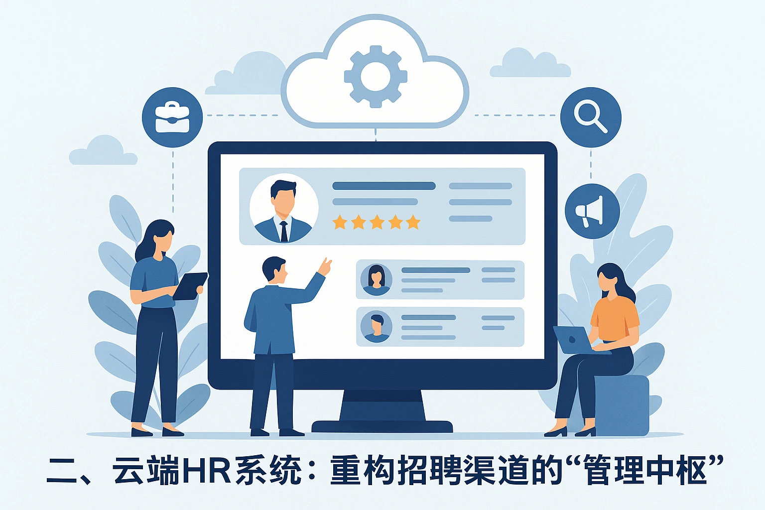 二、云端HR系统：重构招聘渠道的“管理中枢”