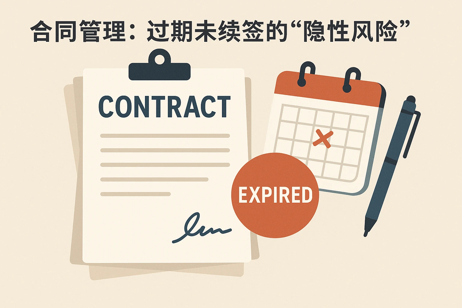 2. 合同管理：过期未续签的“隐性风险”