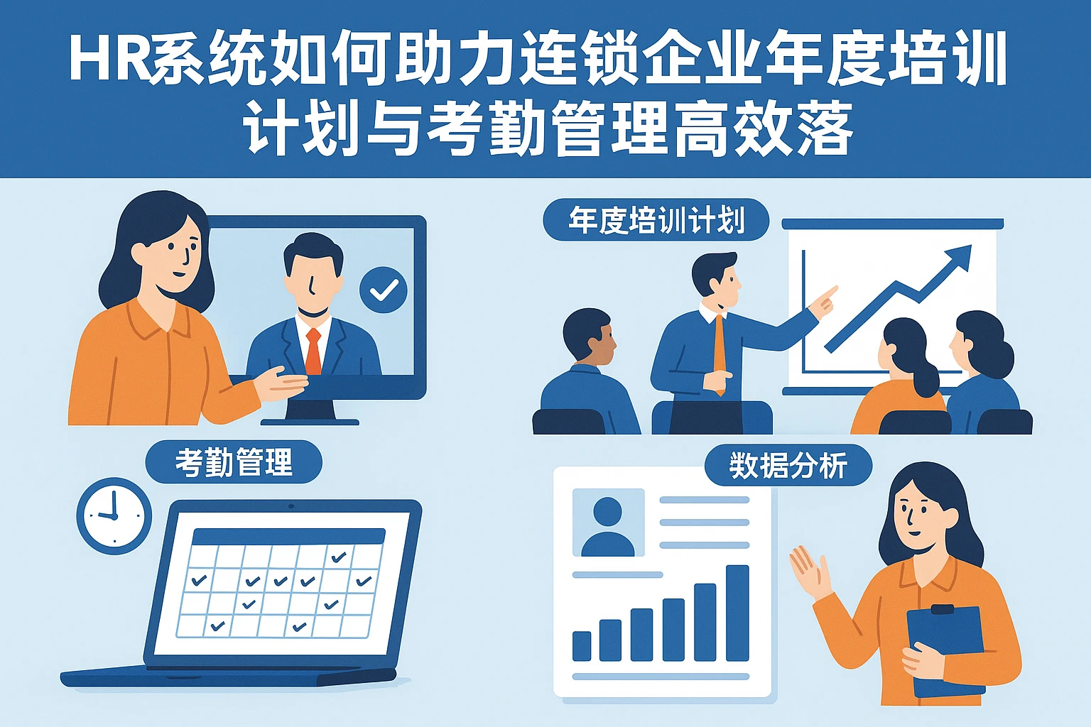 HR系统如何助力连锁企业年度培训计划与考勤管理高效落地