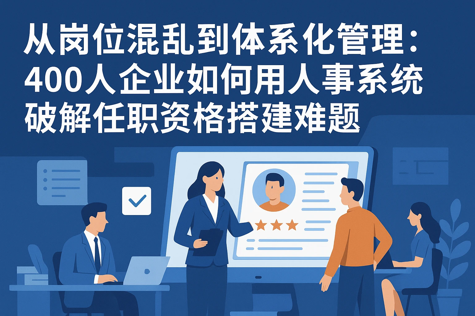 从岗位混乱到体系化管理:400人企业如何用人事系统破解任职资格搭建难题