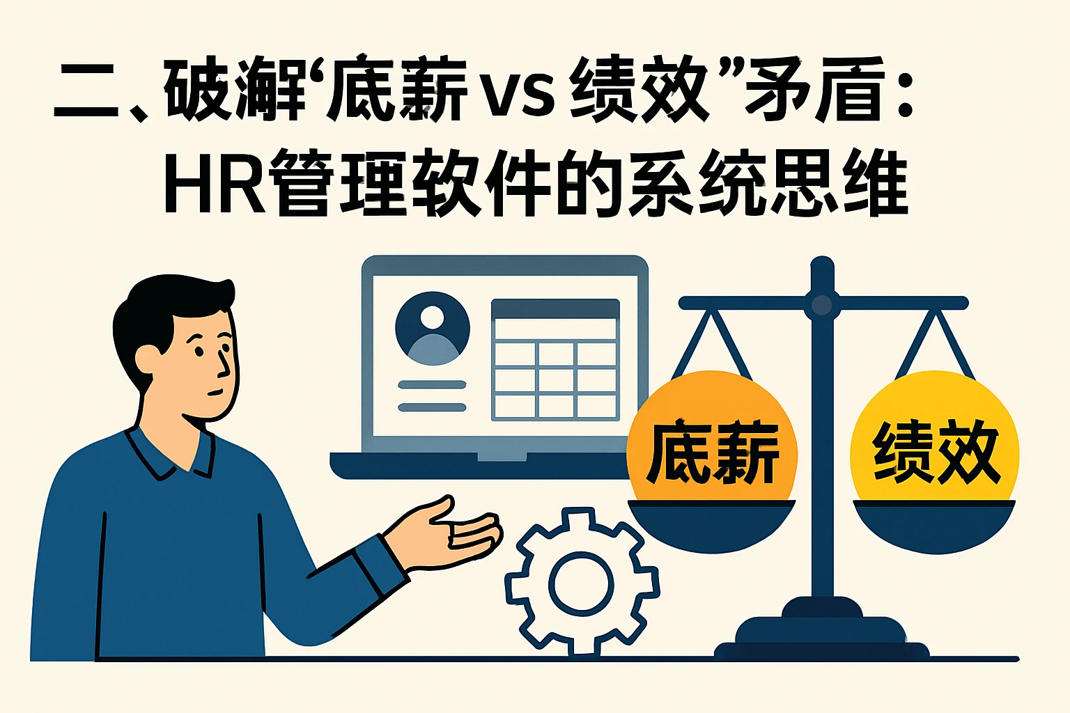 二、破解“底薪vs绩效”矛盾:HR管理软件的系统思维