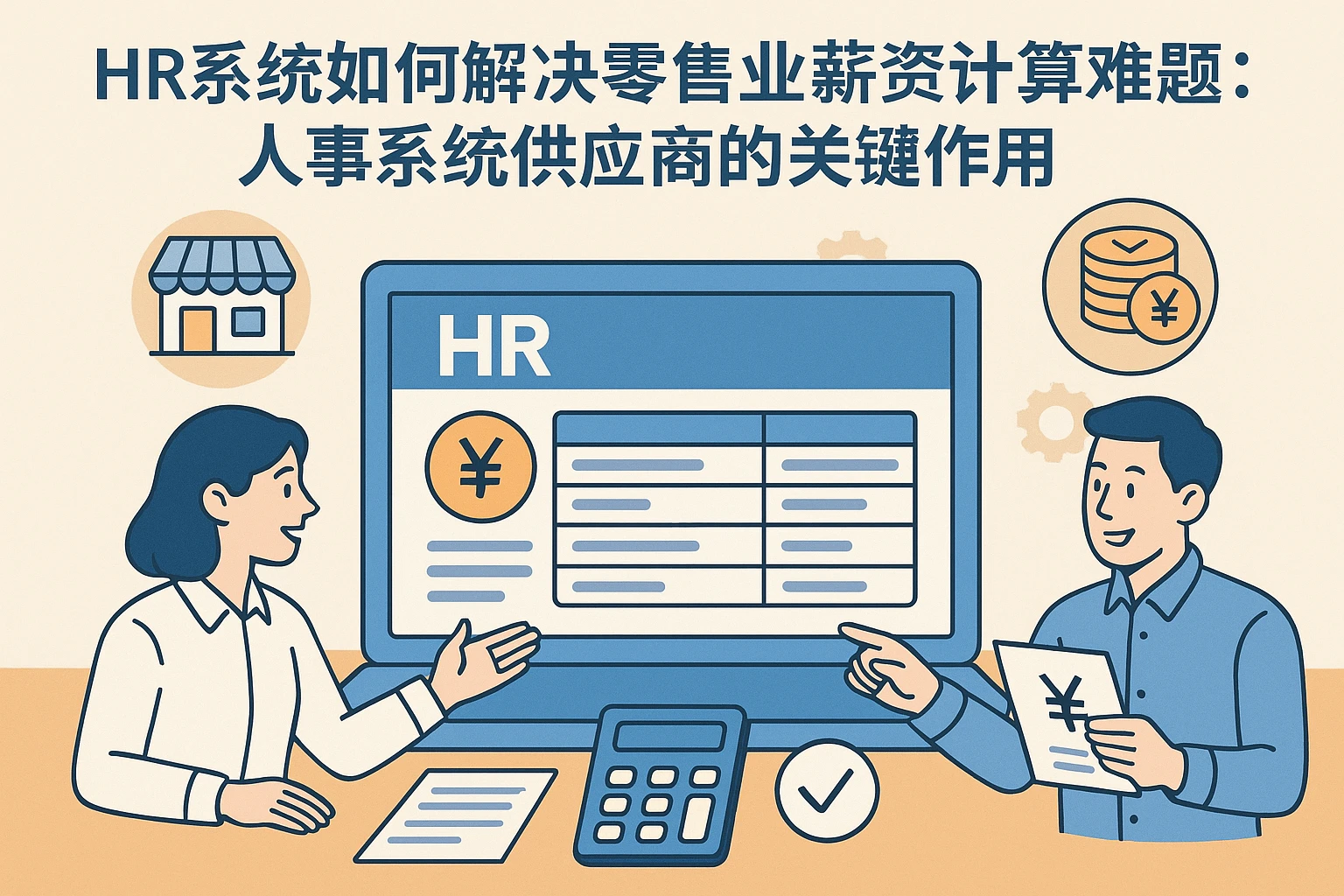 HR系统如何解决零售业薪资计算难题：人事系统供应商的关键作用