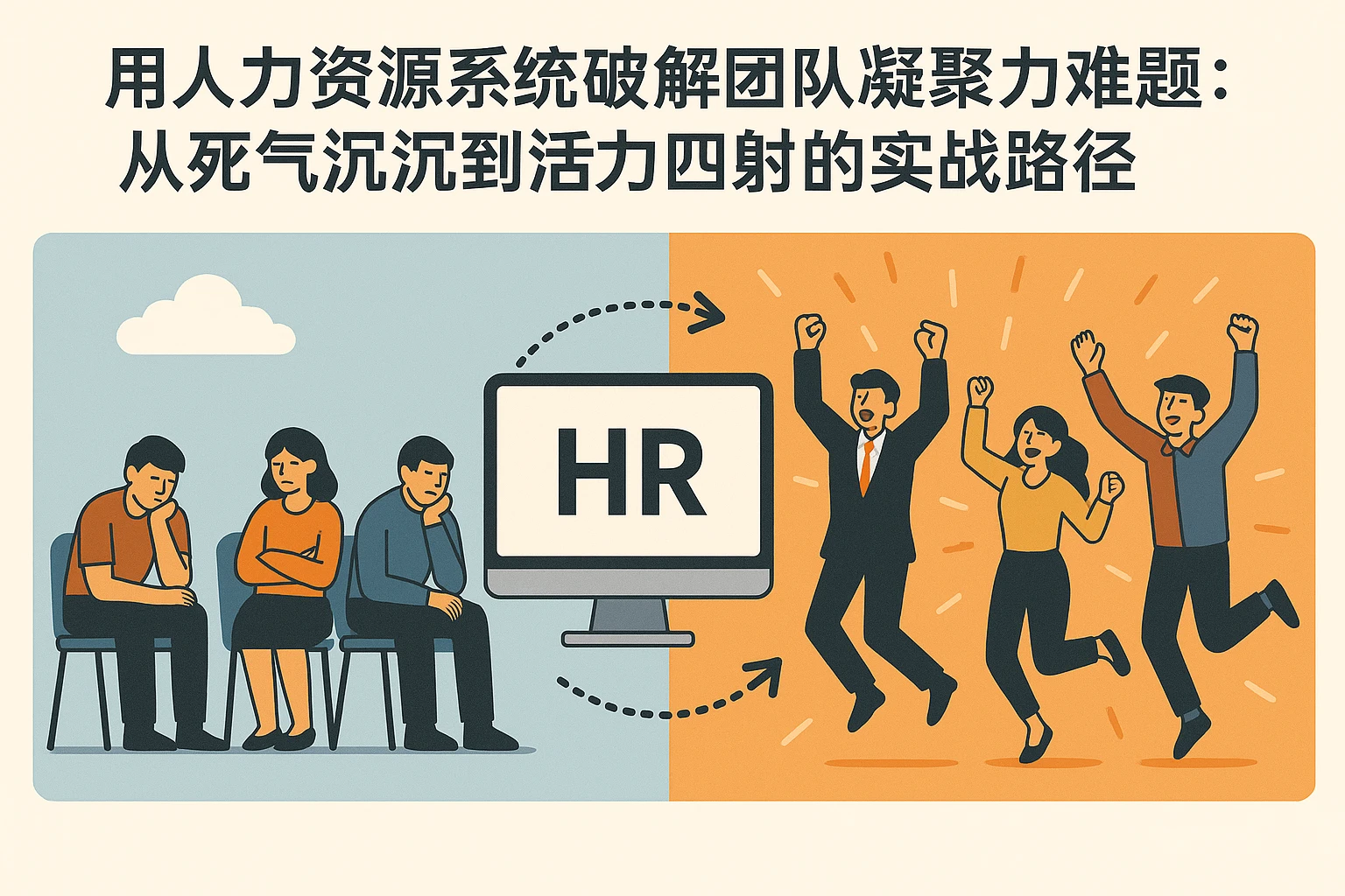 用人力资源系统破解团队凝聚力难题：从死气沉沉到活力四射的实战路径