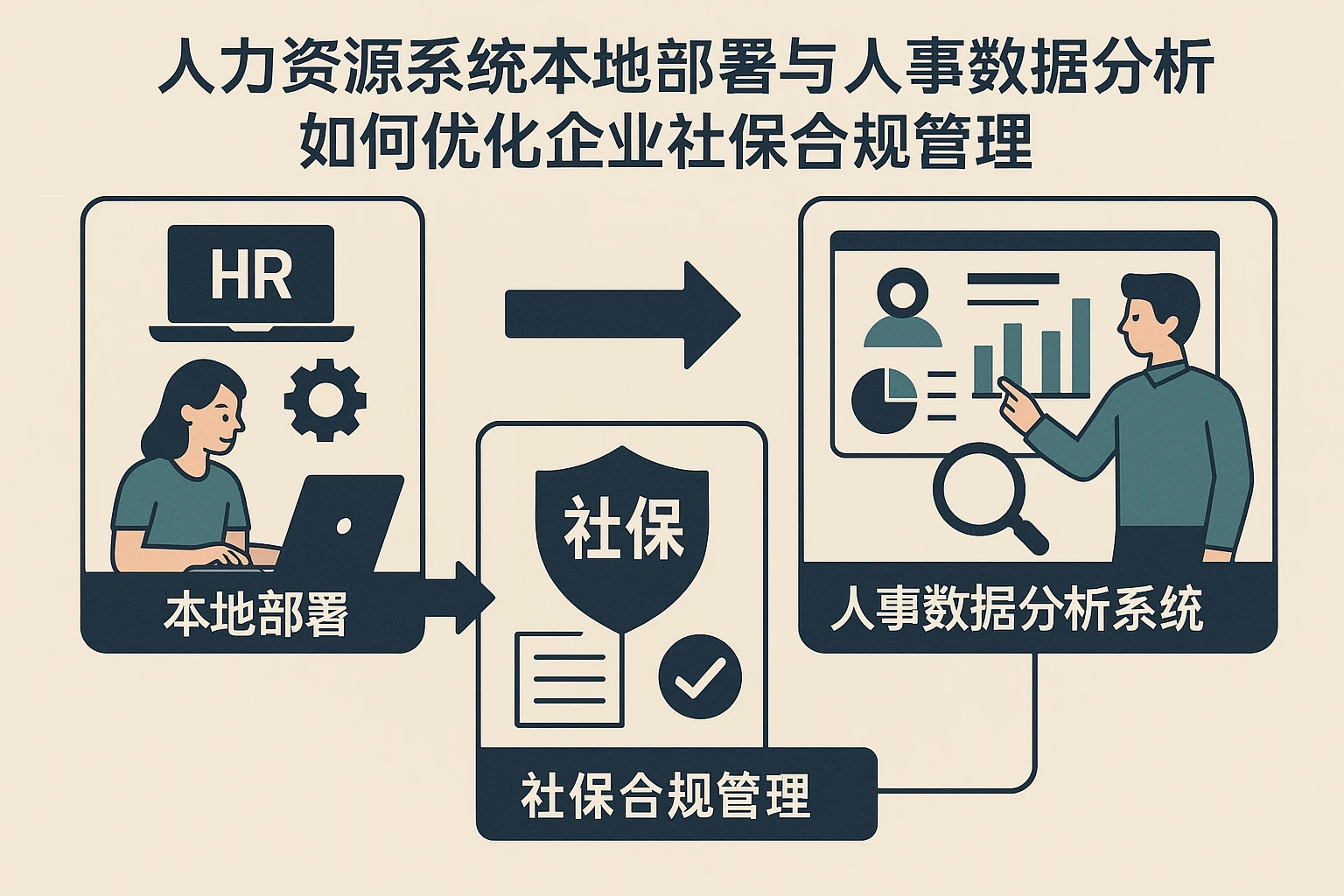 人力资源系统本地部署与人事数据分析系统如何优化企业社保合规管理