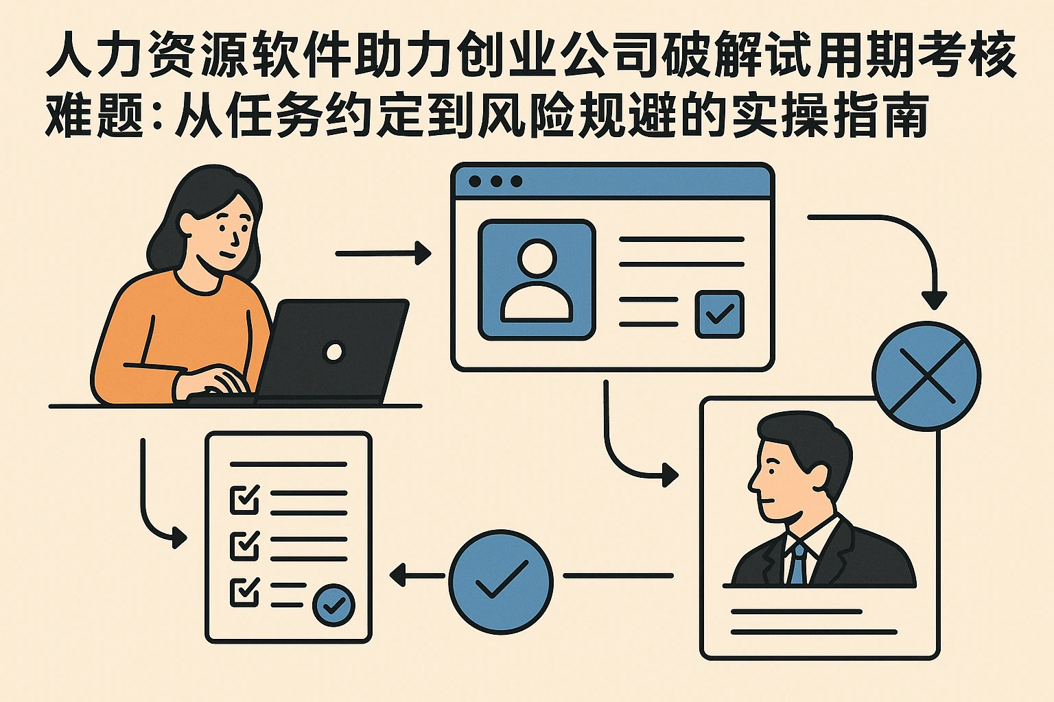 人力资源软件助力创业公司破解试用期考核难题：从任务约定到风险规避的实操指南