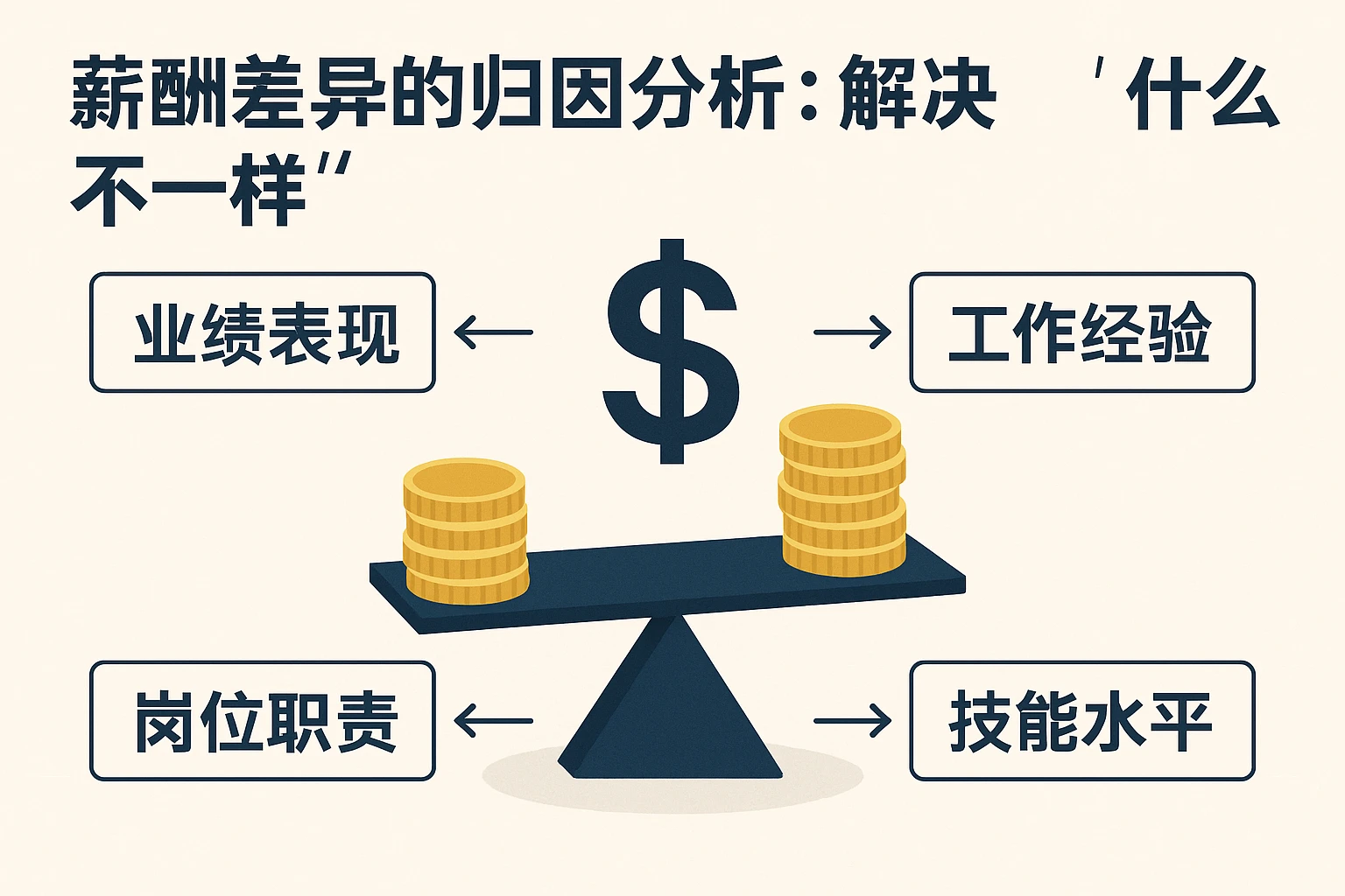 2. 薪酬差异的归因分析:解决“为什么不一样”