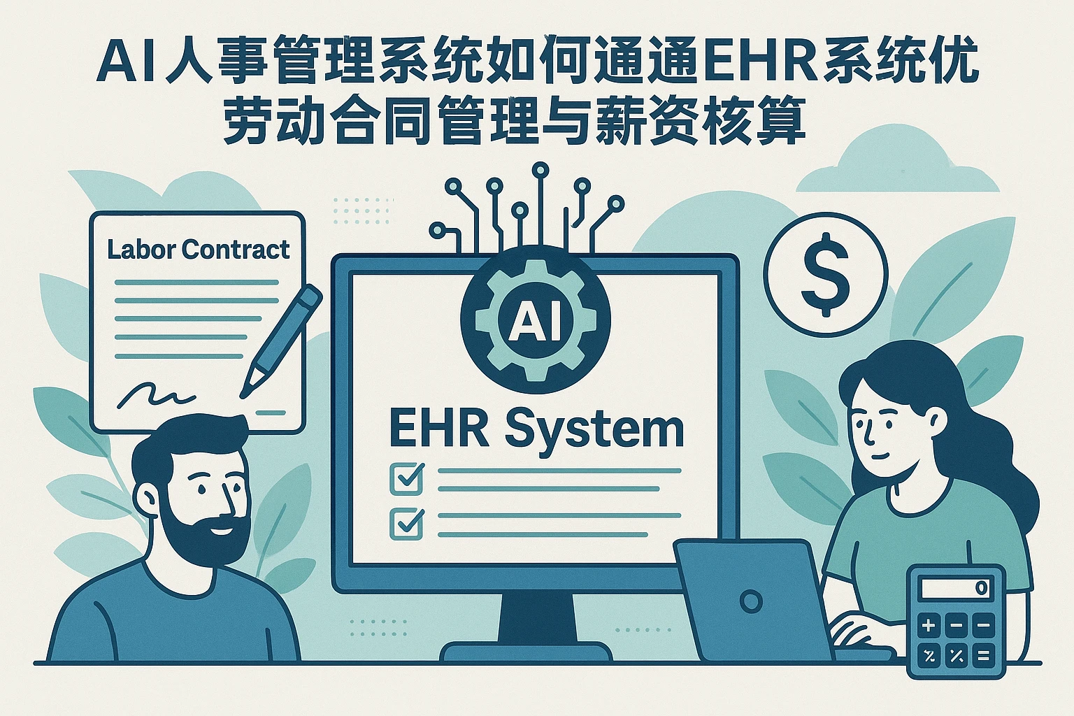 AI人事管理系统如何通过EHR系统优化劳动合同管理与薪资核算