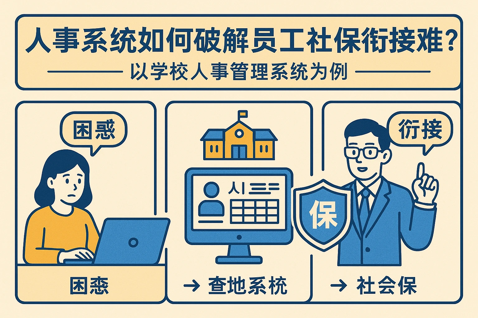 人事系统如何破解员工社保衔接难题？以学校人事管理系统为例