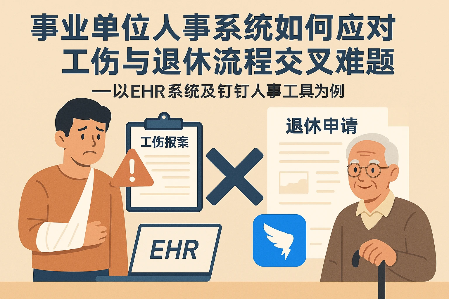 事业单位人事系统如何应对工伤与退休流程交叉难题——以EHR系统及钉钉人事工具为例