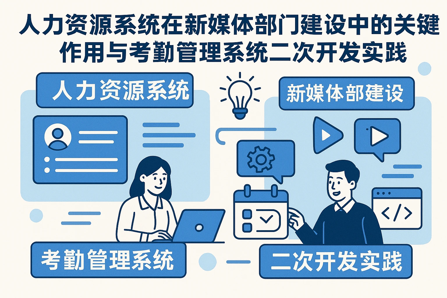 人力资源系统在新媒体部门建设中的关键作用与考勤管理系统二次开发实践
