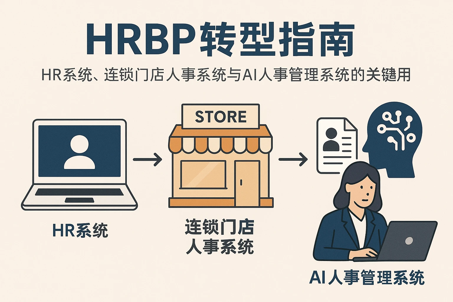 HRBP转型指南：HR系统、连锁门店人事系统与AI人事管理系统的关键作用