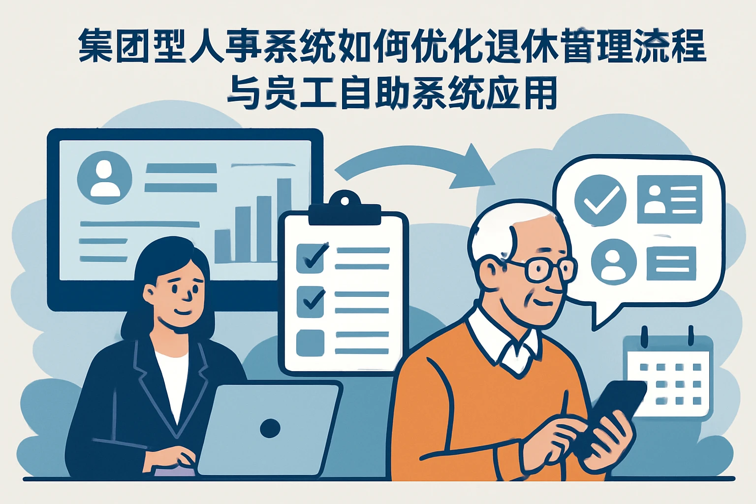 集团型人事系统如何优化退休管理流程与员工自助系统应用