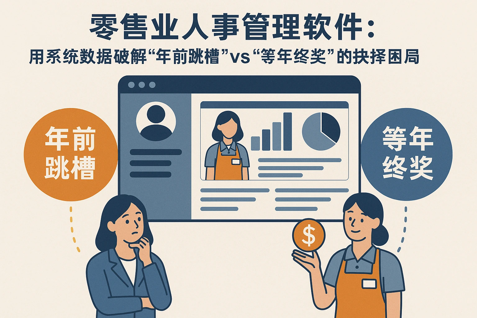 零售业人事管理软件：用系统数据破解“年前跳槽”vs“等年终奖”的抉择困局