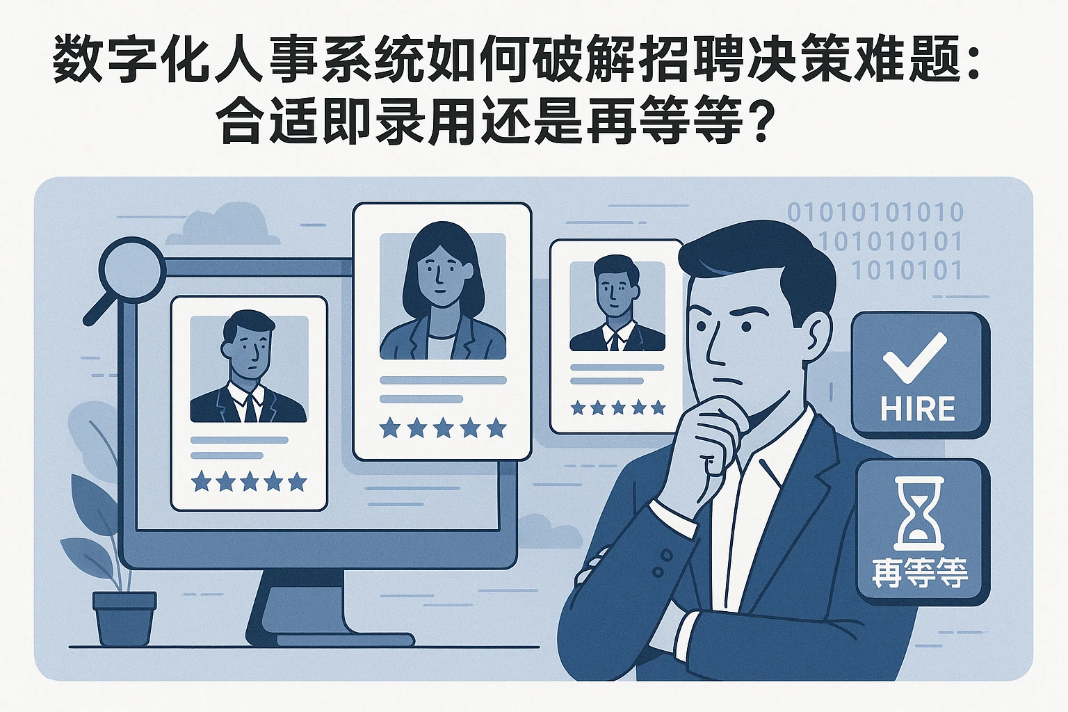 数字化人事系统如何破解招聘决策难题:合适即录用还是再等等?