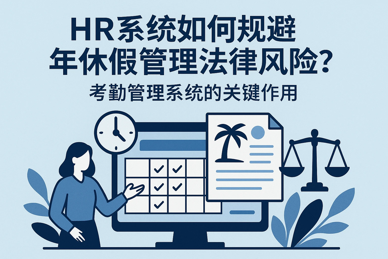 HR系统如何规避年休假管理法律风险？考勤管理系统的关键作用