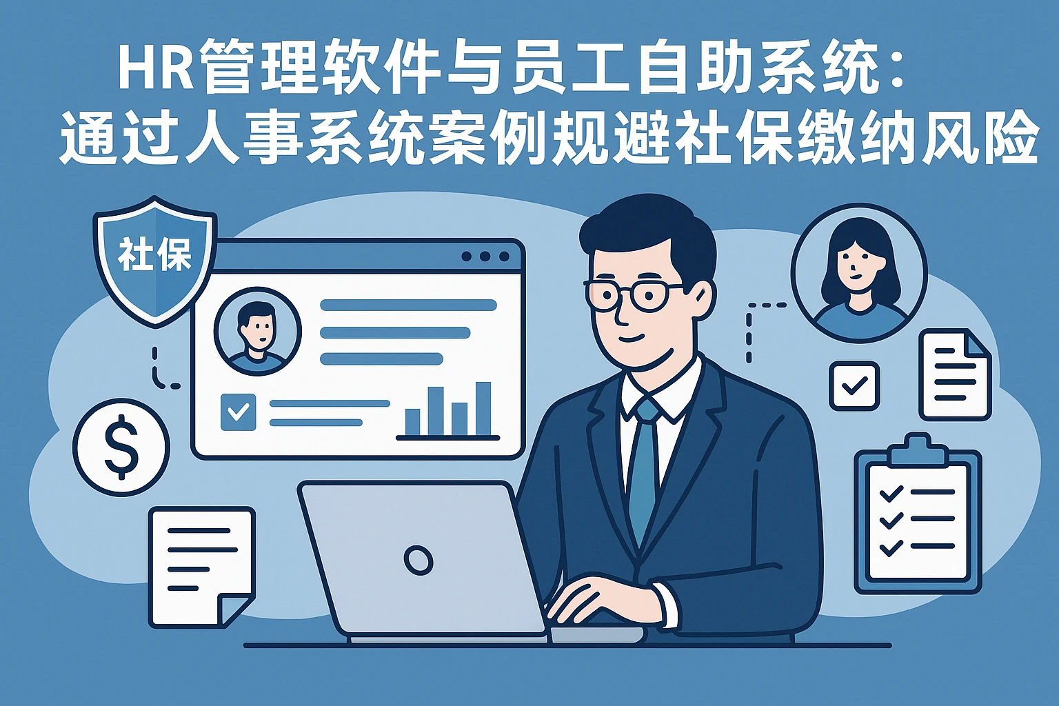HR管理软件与员工自助系统：通过人事系统案例规避社保缴纳风险