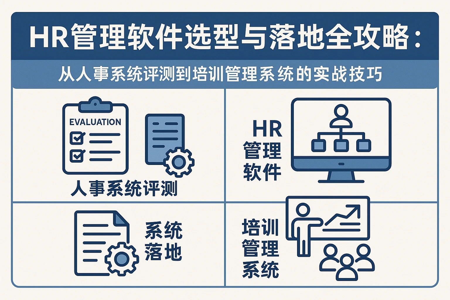 HR管理软件选型与落地全攻略：从人事系统评测到培训管理系统的实战技巧