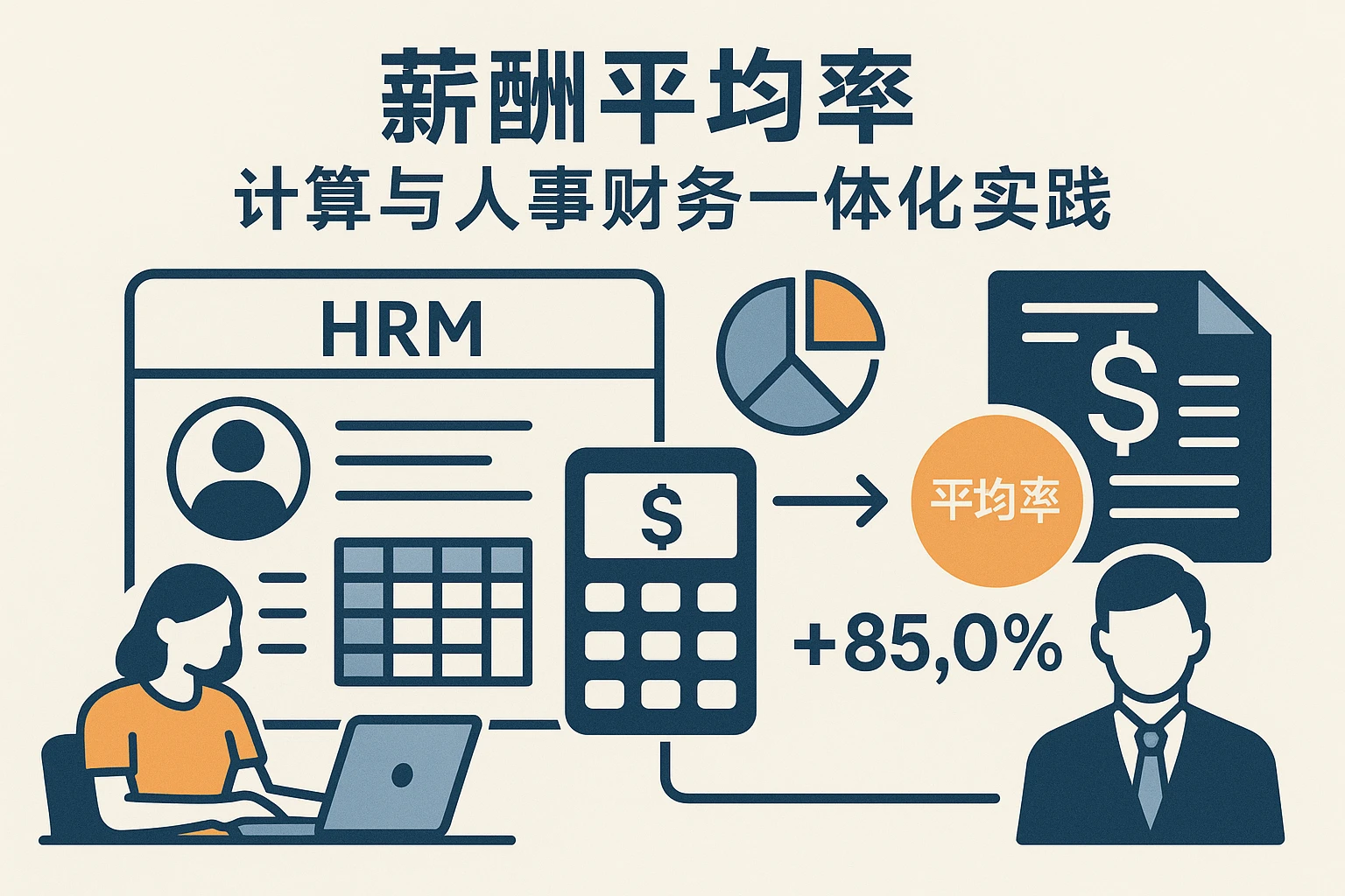 人力资源管理系统中的薪酬平均率计算与人事财务一体化实践