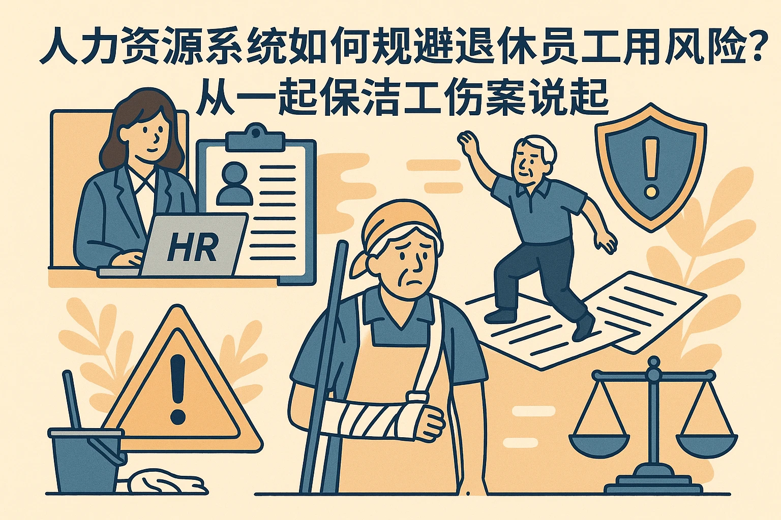 人力资源系统如何规避退休员工用工风险？从一起保洁工伤案说起