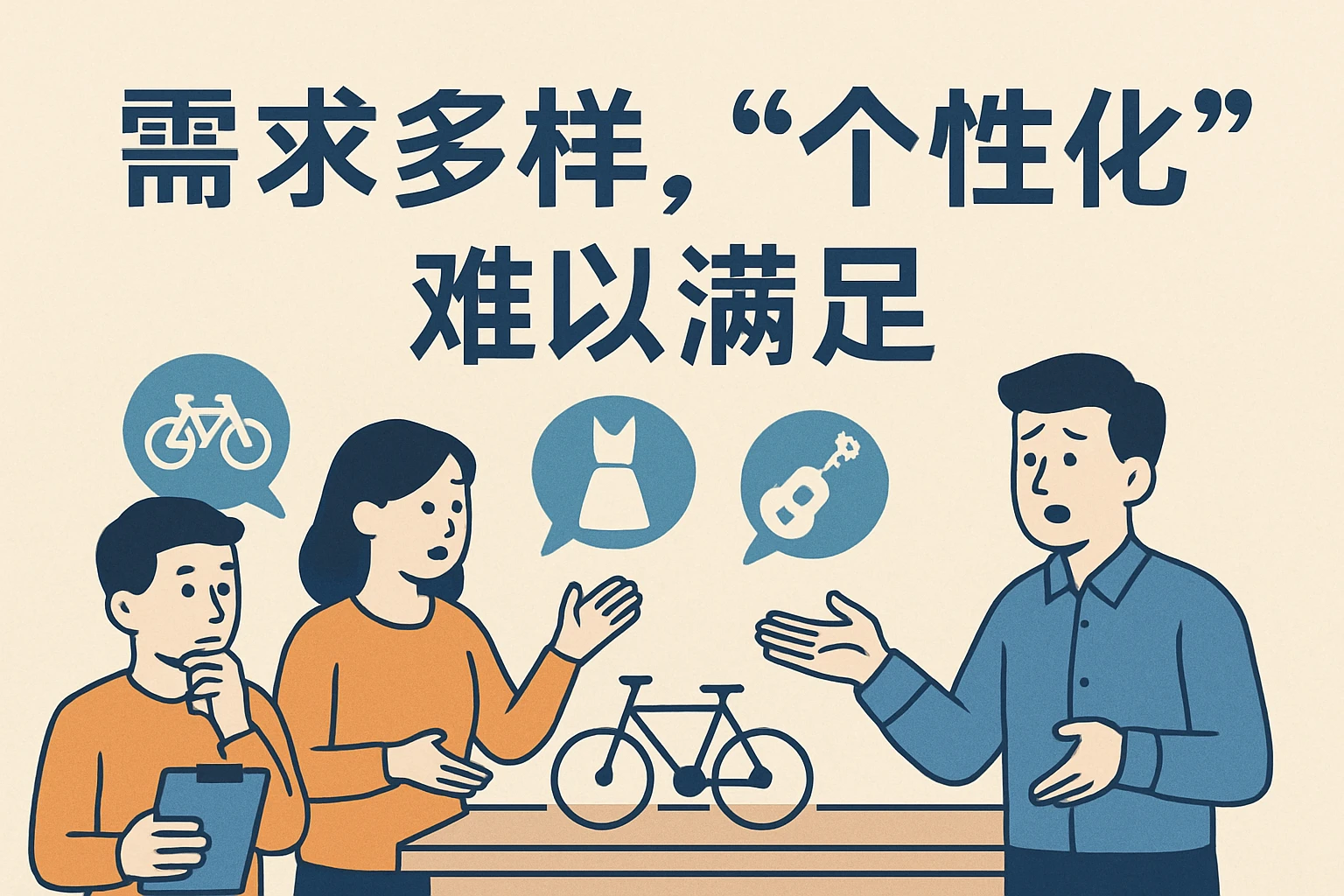 2. 需求多样，“个性化”难以满足